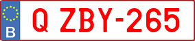 Trailer License Plate